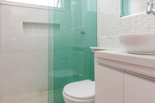 Banheiro Social de apartamento para alugar com 2 quartos, 80m² em Nova Granada, Belo Horizonte