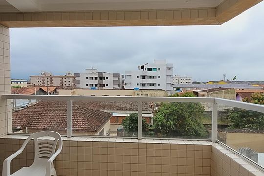Varanda gourmet de apartamento para alugar com 1 quarto, 43m² em Aviação, Praia Grande