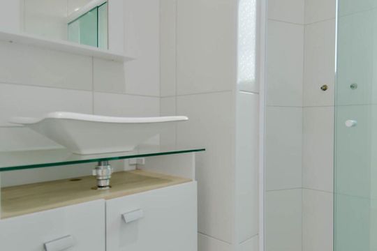 Banheiro Social de apartamento para alugar com 2 quartos, 85m² em Jardim Monte Carmelo, Guarulhos