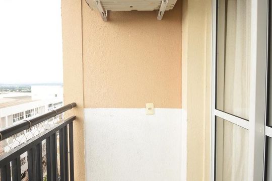 Varanda da Sala de apartamento à venda com 1 quarto, 35m² em Sul (águas Claras), Brasília