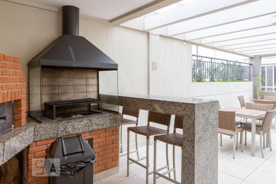 Área comum - Churrasqueira de apartamento para alugar com 1 quarto, 37m² em Barra Funda, São Paulo