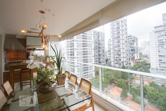 Varanda de apartamento para alugar com 2 quartos, 105m² em Cidade Monções, São Paulo