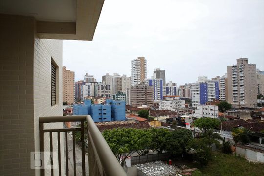 Varanda da Sala de apartamento para alugar com 2 quartos, 72m² em Aviação, Praia Grande