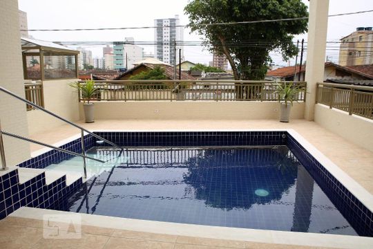 Área comum - Piscina de apartamento para alugar com 2 quartos, 72m² em Aviação, Praia Grande