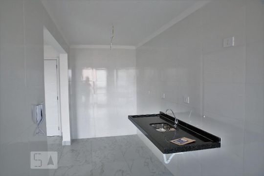Cozinha de apartamento para alugar com 2 quartos, 72m² em Aviação, Praia Grande