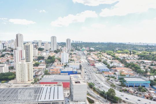 Vista de apartamento à venda com 1 quarto, 43m² em Campo Belo, São Paulo