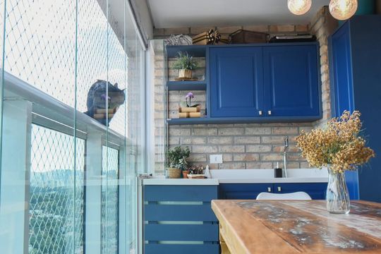 Varanda Gourmet de apartamento à venda com 1 quarto, 43m² em Campo Belo, São Paulo