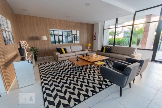 Área Comum - Hall de apartamento à venda com 3 quartos, 85m² em Jardim Sílvia, Santo André