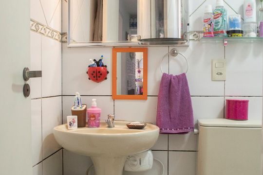 BANHEIRO de apartamento à venda com 2 quartos, 52m² em Lauzane Paulista, São Paulo