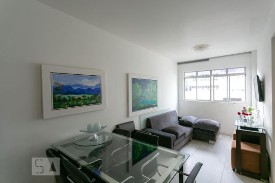 Sala de apartamento para alugar com 3 quartos, 160m² em Sion, Belo Horizonte
