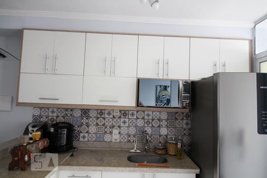 Cozinha - Armários de apartamento à venda com 1 quarto, 35m² em Jardim Ibitirama, São Paulo