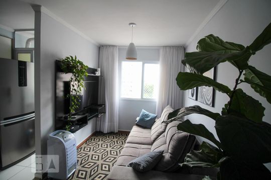 Sala de Estar de apartamento à venda com 1 quarto, 35m² em Jardim Ibitirama, São Paulo