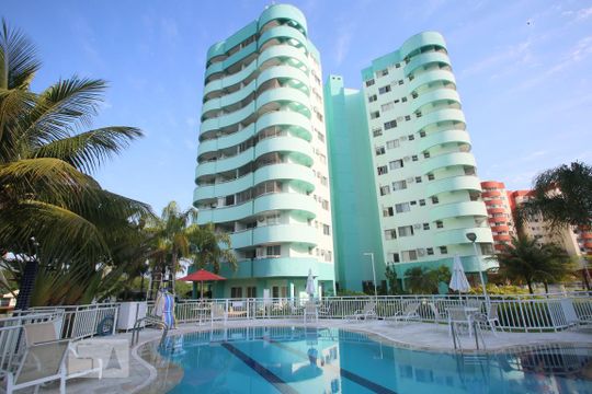 Fachada do bloco de apartamento à venda com 2 quartos, 77m² em Jacarepaguá, Rio de Janeiro
