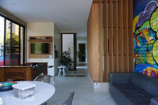 Área comum - Sala de Jogos de apartamento para alugar com 3 quartos, 99m² em Barra da Tijuca, Rio de Janeiro