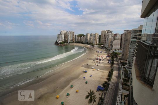 Vista de apartamento para alugar com 4 quartos, 200m² em Praia das Astúrias, Guarujá