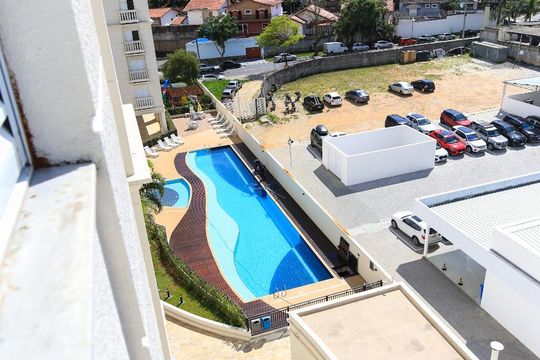 Área comum - Piscina de apartamento para alugar com 3 quartos, 90m² em Jardim Esplanada, São José dos Campos