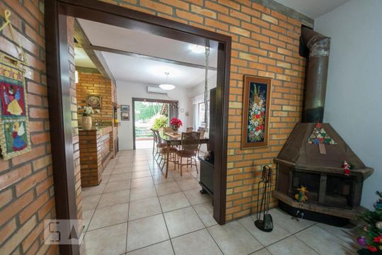 Lareira Sala de Jantar de casa à venda com 4 quartos, 217m² em Feitoria, São Leopoldo
