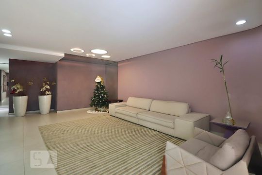 Hall social de apartamento para alugar com 3 quartos, 156m² em Jardim, Santo André