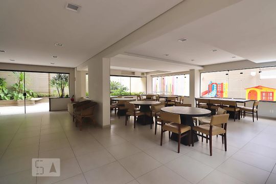 Área comum - Salão de festas de apartamento para alugar com 3 quartos, 156m² em Jardim, Santo André