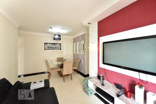Sala de apartamento para alugar com 3 quartos, 61m² em Vila Esperança, São Paulo