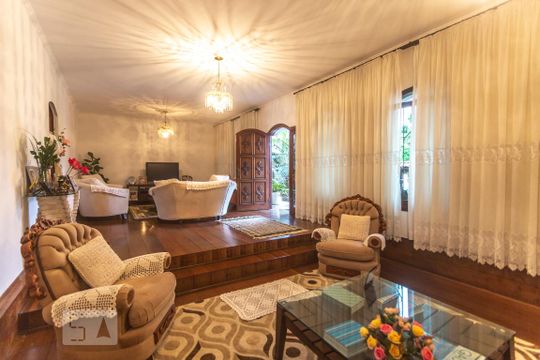 Sala de estar 02 de casa à venda com 4 quartos, 530m² em Jardim do Mar, São Bernardo do Campo