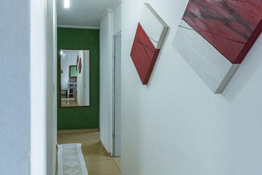 Corredor de apartamento à venda com 3 quartos, 73m² em Conjunto Residencial Souza Queiroz, Campinas