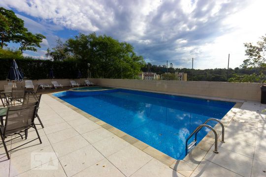 Área comum - Piscina de casa de condomínio para alugar com 3 quartos, 130m² em Chácara Canta Galo, Cotia