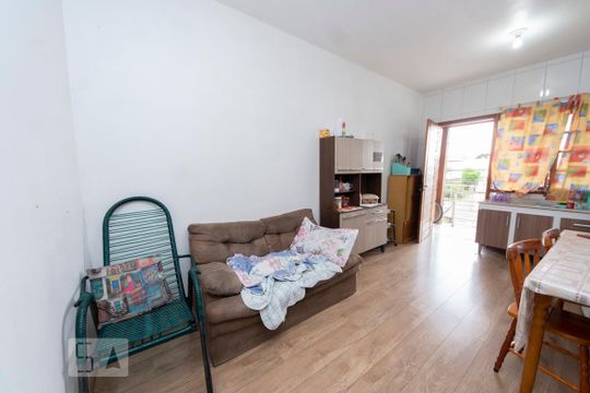Sala e Cozinha de casa de condomínio à venda com 1 quarto, 40m² em Vicentina, São Leopoldo