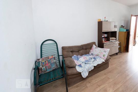 Sala e Cozinha de casa de condomínio à venda com 1 quarto, 40m² em Vicentina, São Leopoldo