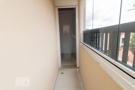 Varanda do Dormitório de apartamento à venda com 1 quarto, 43m² em Jardim, Santo André