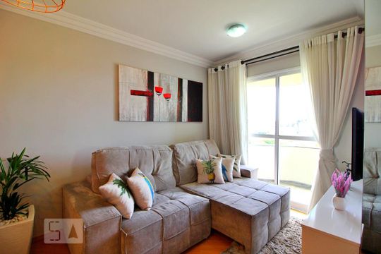 Sala de apartamento para alugar com 2 quartos, 60m² em Silveira, Santo André