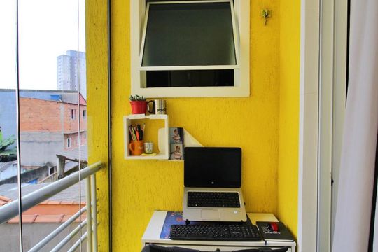 Varanda da Suíte de casa à venda com 2 quartos, 230m² em Parque Oratorio, Santo André
