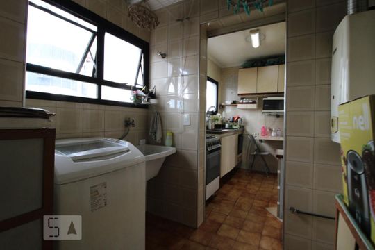 Área de serviço de apartamento à venda com 3 quartos, 98m² em Cidade Monções, São Paulo