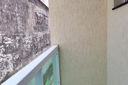 Varanda da Suíte de apartamento à venda com 2 quartos, 100m² em Parque Oratório, Santo André
