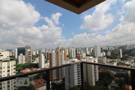 Vista da varanda de apartamento à venda com 4 quartos, 350m² em Campo Belo, São Paulo