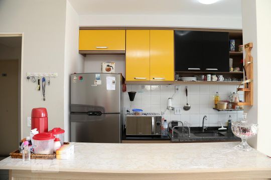 Cozinha  de apartamento à venda com 2 quartos, 55m² em Vila Andrade, São Paulo