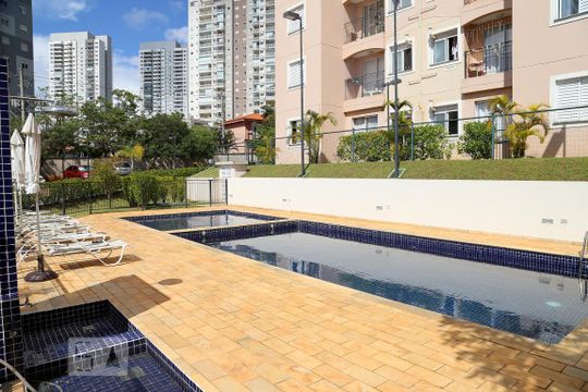 Área Comum - Piscina  de apartamento à venda com 2 quartos, 55m² em Vila Andrade, São Paulo