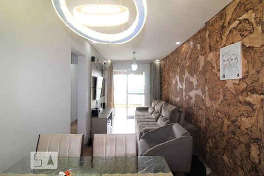 Sala de apartamento para alugar com 2 quartos, 69m² em Fundação, São Caetano do Sul