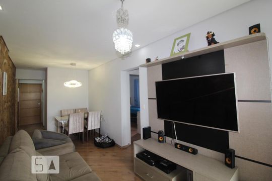 Sala de apartamento para alugar com 2 quartos, 69m² em Fundação, São Caetano do Sul