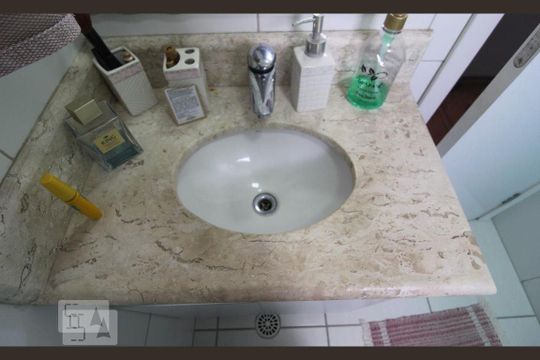 Banheiro 1 suite de apartamento para alugar com 2 quartos, 69m² em Fundação, São Caetano do Sul
