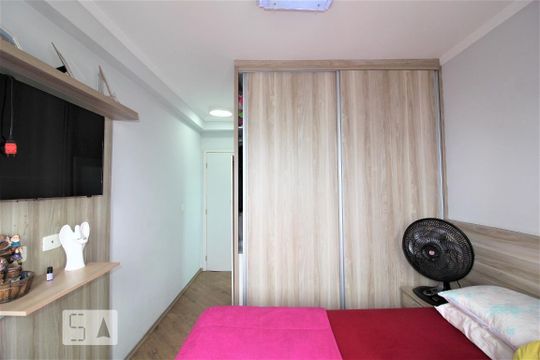 Quarto 1 suite de apartamento para alugar com 2 quartos, 69m² em Fundação, São Caetano do Sul