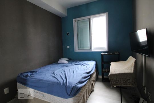 Quarto de apartamento à venda com 1 quarto, 45m² em Santo Amaro, São Paulo