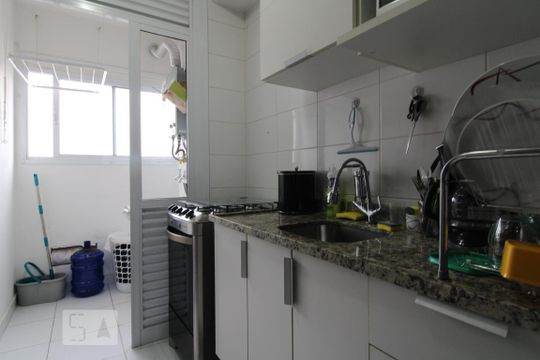  Cozinha de apartamento à venda com 1 quarto, 45m² em Santo Amaro, São Paulo