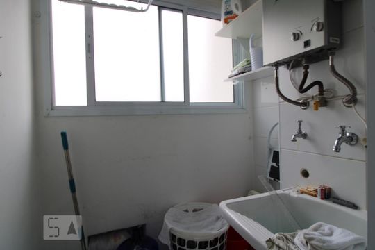 Área de serviço de apartamento à venda com 1 quarto, 45m² em Santo Amaro, São Paulo