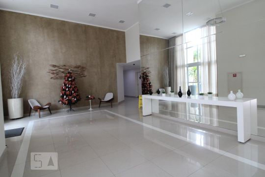 Hall de entrada de apartamento à venda com 1 quarto, 45m² em Santo Amaro, São Paulo