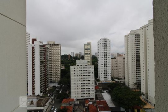 Vista do quarto de apartamento à venda com 1 quarto, 45m² em Santo Amaro, São Paulo