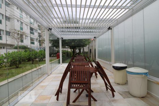 Área comum - Churrasqueira de apartamento à venda com 1 quarto, 45m² em Santo Amaro, São Paulo