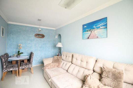 Sala de apartamento à venda com 2 quartos, 55m² em Vila Cavaton, São Paulo