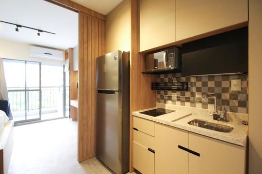 Cozinha de kitnet/studio à venda com 1 quarto, 32m² em Planalto Paulista, São Paulo