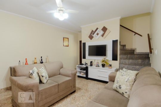 Sala de casa de condomínio à venda com 2 quartos, 102m² em Jardim Cocaia, Guarulhos